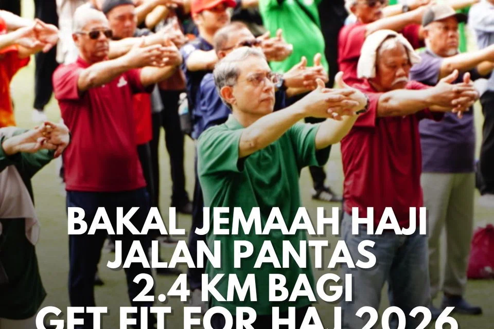BH ke OTH untuk menyertai sekitar 900 jemaah haji dalam acara jalan pantas, sebahagian inisiatif ‘Get Fit for Haj’ (GFH). 