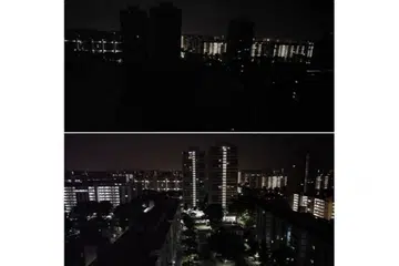DISELIMUTI KEGELAPAN: Beberapa kawasan di Singapura terjejas dek bekalan elektrik terputus pada awal pagi 18 September 2018.