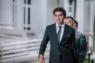 Ahli Parlimen Muar, Syed Saddiq Syed Abdul Rahman, hadir pada prosiding rayuan di Mahkamah Rayuan Putrajaya pada 17 April.