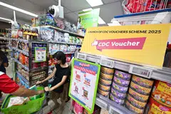 baucar cdc, belanja, pasar raya