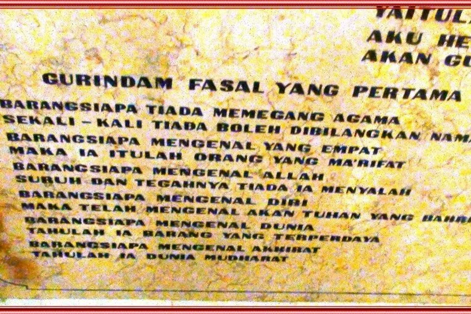 raja ali haji, sasterawan, tokoh melayu, gurindam dua belas