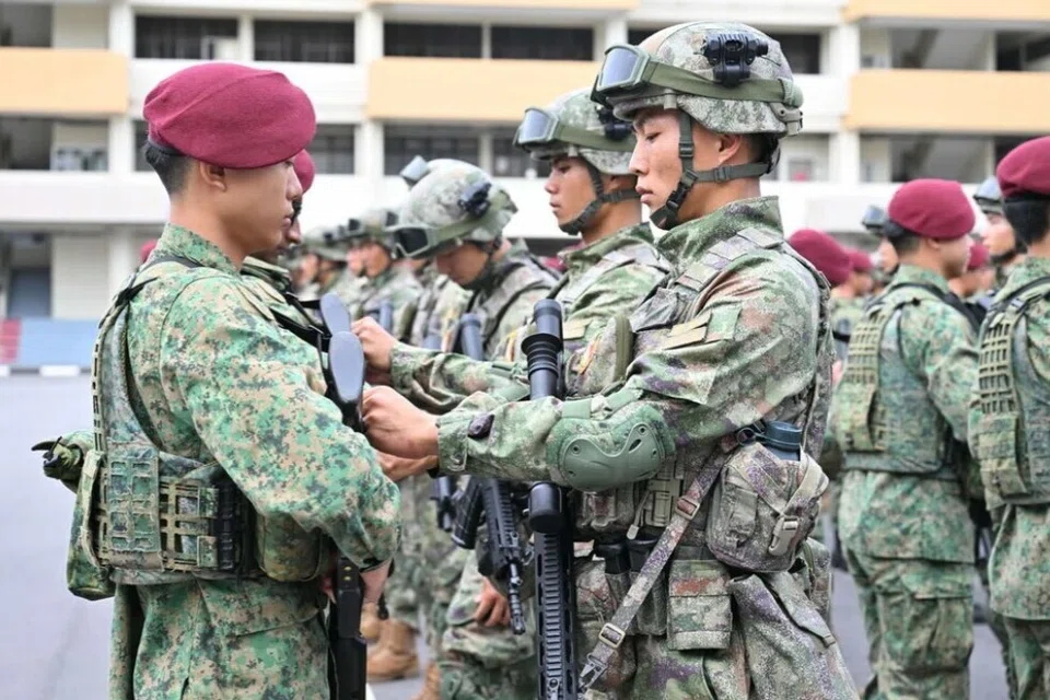 Latihan, tentera, China, Singapura