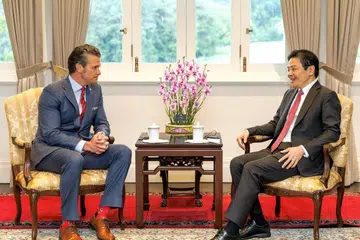Pete Hegseth, PM Lawrence Wong, Dialog Shangri-La 