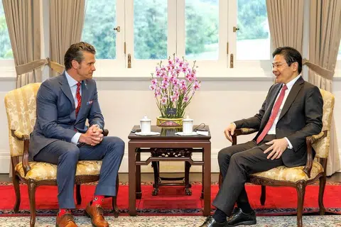 Pete Hegseth, PM Lawrence Wong, Dialog Shangri-La 