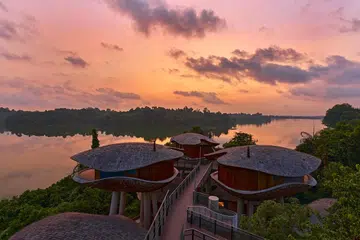 Tempat peranginan terbaru, Mandai Rainforest Resort, menawarkan 338 bilik keseluruhannya, menghadap Kolam Air Upper Seletar.