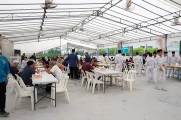 Suasana meriah menyinari jamuan Zikr Rasul anjuran Madrasah Wak Tanjong Al-Islamiah. Foto dirakam sempena acara tersebut pada 2024.