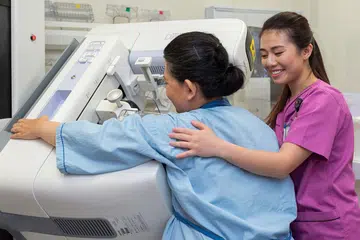 PERLU PERIKSA: Selain menjalani amalan gaya hidup sihat, penting bagi kaum Hawa menjalani pemeriksaan mamogram dalam usaha mengesan barah buah dada sebelum sebarang tanda terbentuk. - Foto CGH