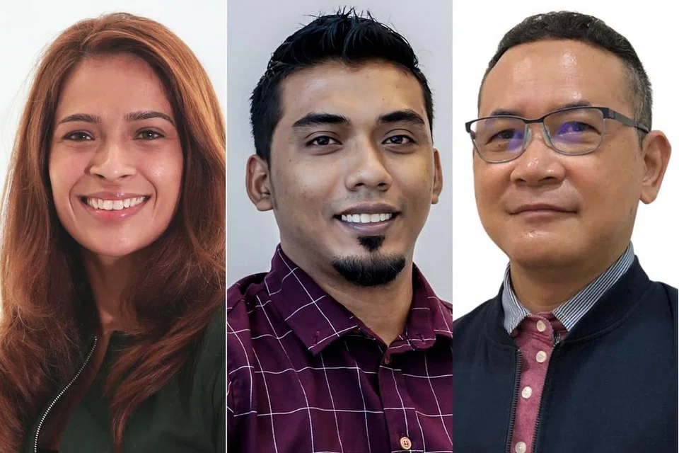 BERI KEPELBAGAIAN: (Dari kiri) Cik Kohe Hasan dipilih semula, sementara Encik Syahiran Rohajat dan Encik Amran Robani baru dipilih. - Foto-foto fail