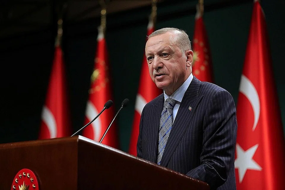 ENCIK ERDOGAN: Secara tegas dan jelas menyerang Encik Biden dalam ucapannya yang disiarkan secara langsung di TV di seluruh negara. - Foto REUTERS