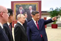 Vladimir Putin, Xi Jinping, China, Russia, Amerika