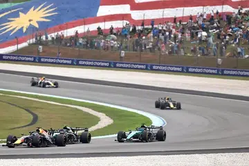 Perlumbaan Formula Satu (F1) Grand Prix (GP) Gulf Air Bahrain, yang berlangsung di Litar Antarabangsa Sepang Petronas (SIC), di Selangor, Malaysia, pada 4 Oktober.