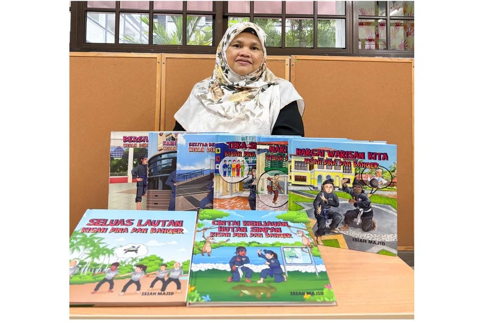 Isiah Majid telah melancarkan lapan buku dalam siri, ‘Silat Warisan Budaya Saya – Kisah Dina dan Bahqer’.