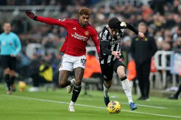 PERLU BANGKIT: Marcus Rashford (kiri) perlu bangkit dan memenuhi jangkaan. Biasanya, beliau akan bangkit semasa bertarung dengan Liverpool. Ini amat dialu-alukan memandangkan United akan menghadapi cabaran hebat, mereka menentang Liverpool selepas bertemu Bayern Munich. 