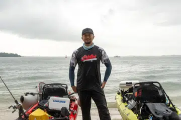 Encik Mohammad Nordin Kasmuri, 39 tahun, pernah memancing di pelbagai negara termasuk sejauh di England dan China. 