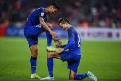 RINTANGAN BESAR: Juara bertahan Thailand, dianggap sebagai pasukan pilihan untuk menjuarai Kumpulan B, namun skuad Singapura bersedia untuk mendapatkan kemenangan bagi memastikan mereka melangkah ke pusingan seterusnya. - Foto AFP