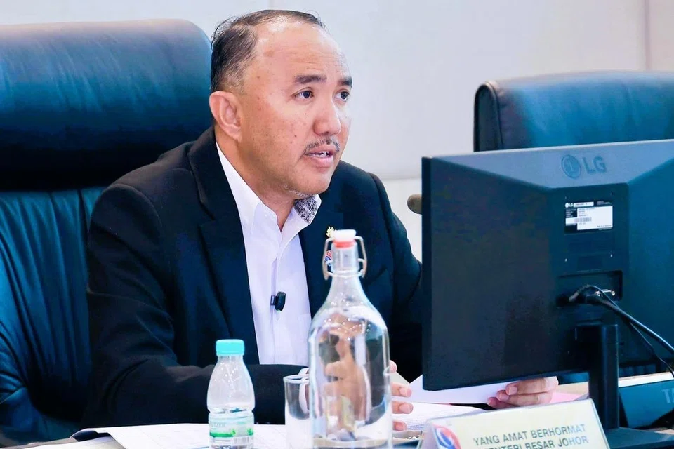 Pengerusi Jawatankuasa Perumahan dan Kerajaan Tempatan Johor, Datuk Mohd Jafni Md Shukor, ketika mempengerusikan Mesyuarat Tindakan DUN (MTD) Daerah Johor Bahru.