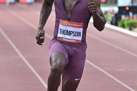 Kishane Thompson melayakkan diri ke Paris selepas memenangi perlumbaan 100 meter dalam masa 9.77 saat. 