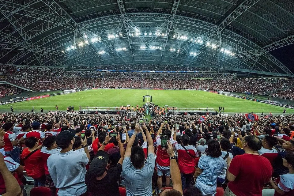 DIJANGA SESAK: Kawasan sekitar Hab Sukan Singapura dijangka sesak hujung minggu ini menjelang kejohanan tahunan ICC yang akan berlangsung.- Foto SINGAPORE SPORTS HUB