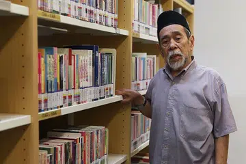 PEJUANG PENA: Encik Markasan telah mendedikasikan hidupnya untuk memperjuangkan bidang penulisan di Singapura sejak awal tahun 1950-an lagi. - Foto BM oleh MARCELLIN LOPEZ