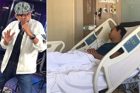TIDAK SEDARKAN DIRI: Pelawak dan penyampai radio Ajak Shiro telah dikejarkan ke hospital Ahad lalu selepas beliau tidak sedarkan diri ketika berada di sesi latihan Bintang Bersama Bintang edisi Raya. - Foto-foto INSTAGRAM AJAK SHIRO