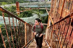 Berkunjung ke taman bertema air yang usang di Hanoi, Vietnam, pada Ogos 2024.