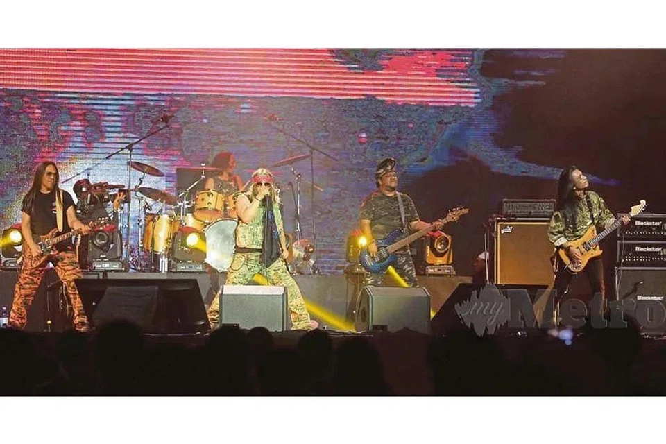 KONSERT MAYA: Konsert 'MARii Wings Kita Merdeka' yang ditayangkan secara langsung dalam talian bertujuan meraikan kemerdekaan Malaysia, selain menyambut ulang tahun ke-35 kumpulan Wings di persada seni tanah air. - Foto HARIAN METRO