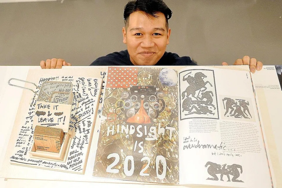 TEBAR KREATIVITI: Encik Abdul Rahman Abdul Rashid, yang bakal memulakan latihan penempatan kerja yang dipercepatkan buat lulusan universiti, UPSTARTS, di agensi pengiklanan mapan Ogilvy & Mather Isnin ini, teruja dengan peluang membangun minda kreatifnya. - Foto KHALID BABA