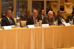 TINDAKAN IKLIM: Encik Masagos kongsi usaha Singapura tangani perubahan iklim dan bergerak ke arah ekonomi rendah karbon.