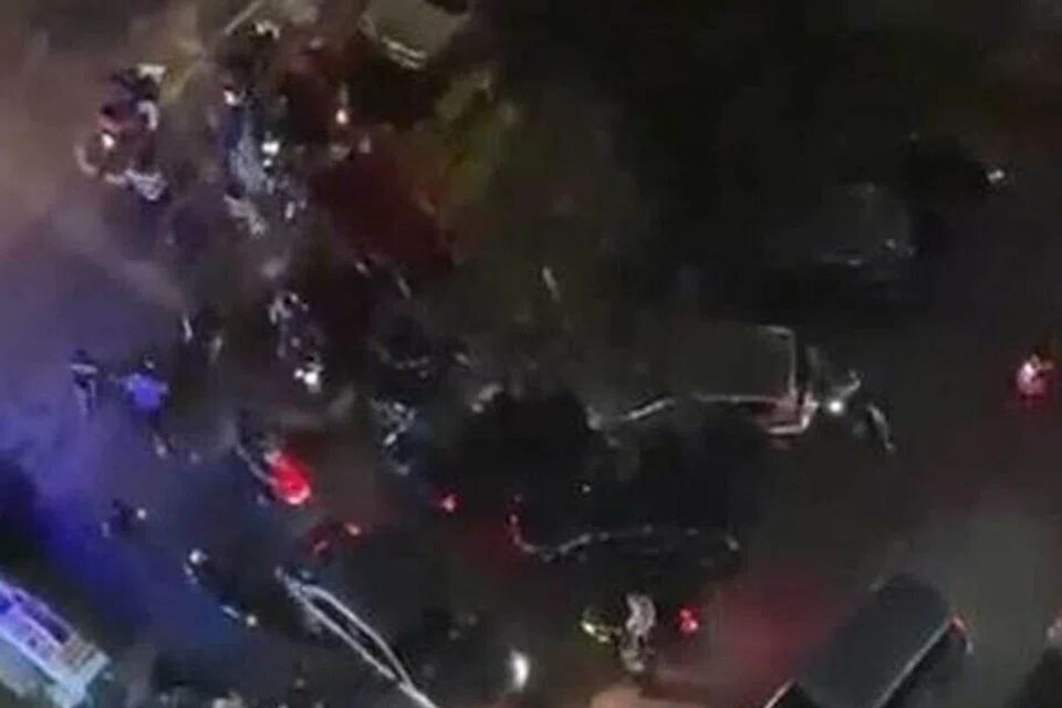 polis cedera, Pulau Pinang, tangkapan pergaduhan