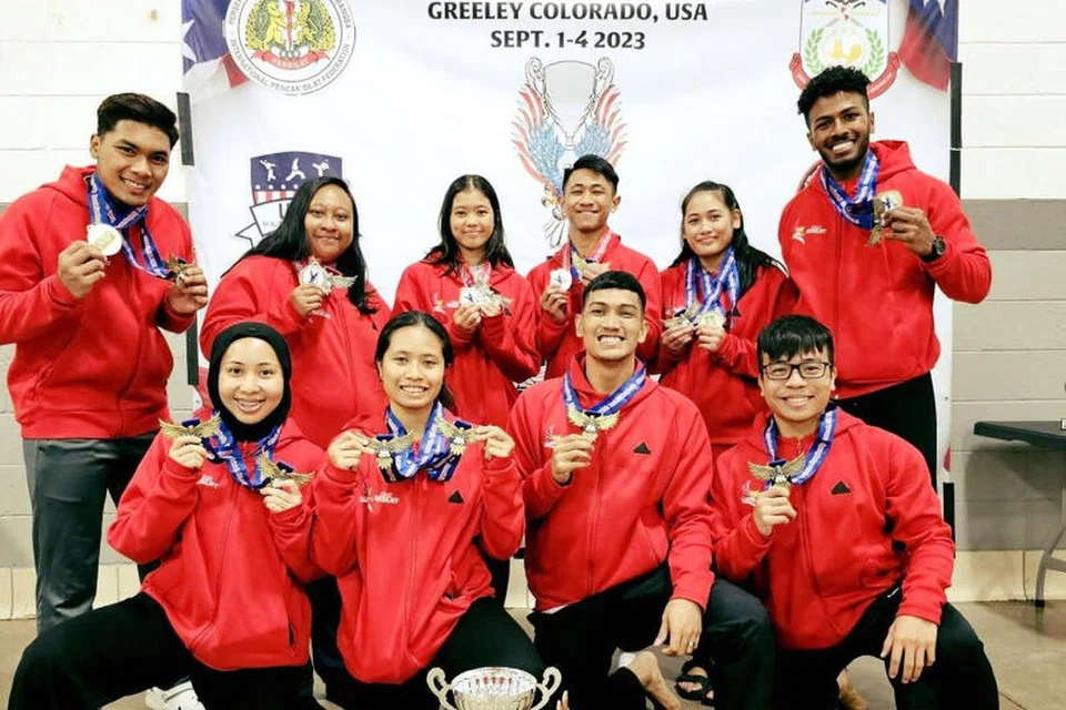MANTAP: Pasukan silat Singapura merangkul 19 pingat emas dan lima pingat perak dalam Kejohanan Antarabangsa AS T5 Liberty Chalice di Colorado, Amerika Syarikat pada Ahad.
