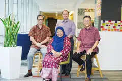 Puad Ibrahim, Roszalina Rawi, Zafilin Abdul Hamid, Abdul Harris Sumardi 