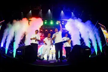 Wali Band beraksi di  konsert ‘Wali Live In JB’ di Educity Sports Complex, Johor Bahru, pada 3 Oktober lalu.