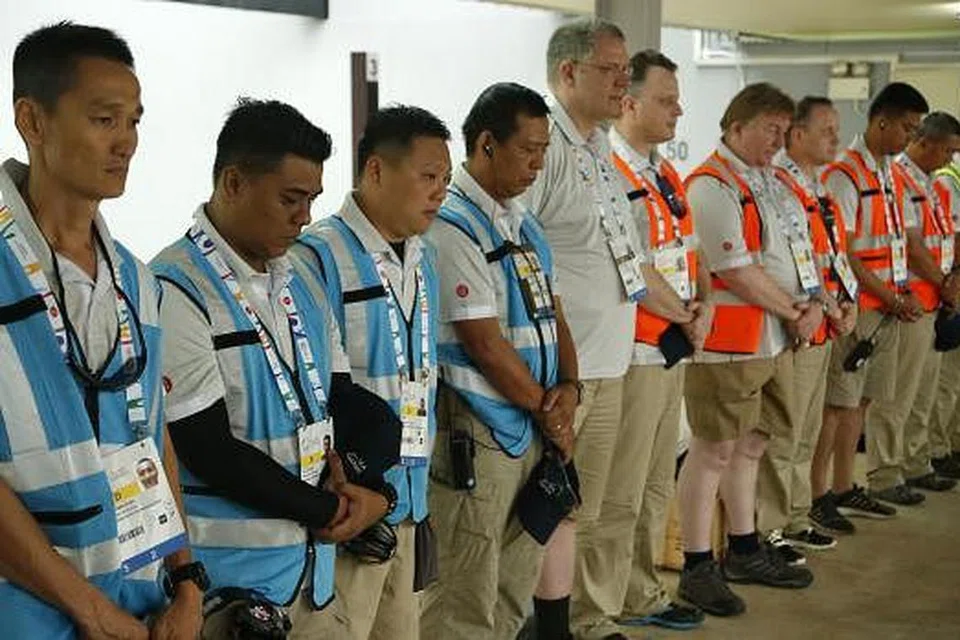 Upacara bertafakur turut diadakan di Pusat Menembak Nasional.