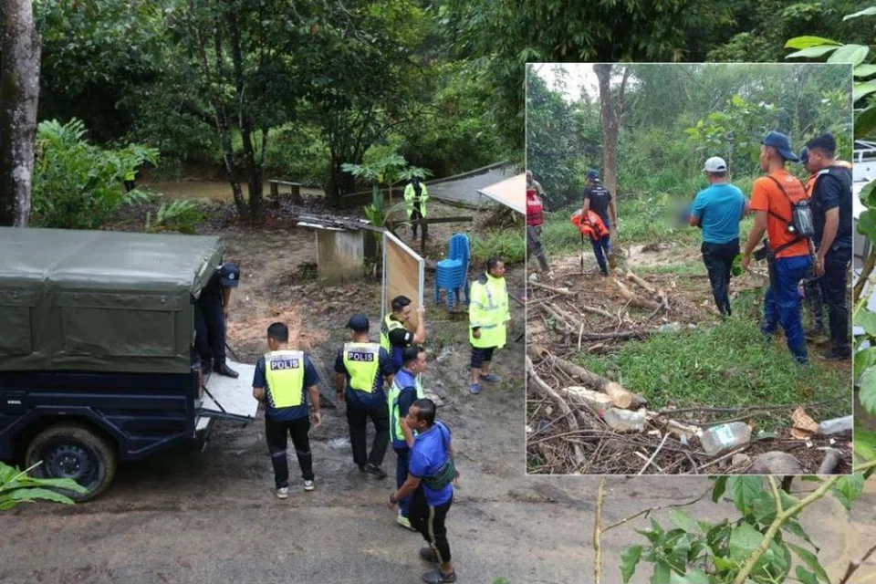 Pasukan mencari dan menyelamat di kampung, bertungkus lumus mencari Hud Aryan Mohd Nor Hafifi, 19 bulan, yang akhirnya ditemui meninggal dunia dengan tubuhnya tersangkut pada pokok di tebing sungai berhampiran kediaman keluarganya di Kampung Kerila, Tanah Merah, Kelantan, pada petang 27 Februari.