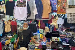 Encik Husin Yusof Ibrahim, 57 tahun, mengambil peluang penutupan sementara Pasar Geylang Serai untuk menunaikan umrah bersama isterinya. 