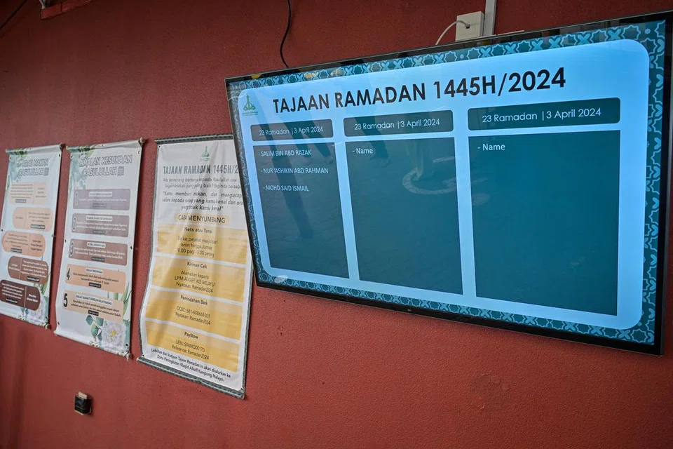 Nama penderma akan disiarkan pada paparan panel elektronik yang dipasang khas untuk Ramadan 2024 dan terletak dekat dengan kalendar, Tajaan Ramadan. 