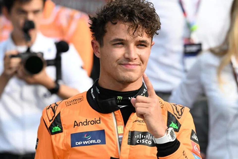 Pemandu McLaren Mercedes, Lando Norris.