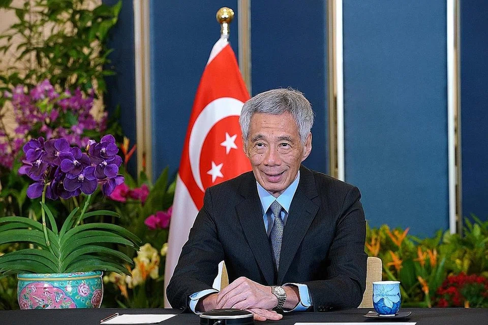 S'PURA SOKONG USAHA G20: Perdana Menteri Lee Hsien Loong (gambar atas) telah menyampaikan ucapannya semasa Mesyuarat Pemimpin G20 berkaitan Afghanistan (ELMA) semalam secara maya. - Foto MCI
