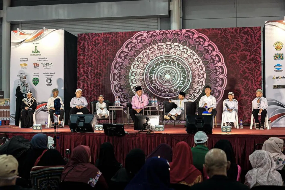 Masjid Alkaff Kampung Melayu mengadakan persembahan hafalan Al-Quran di Singapore Expo pada 30 November 2024. 