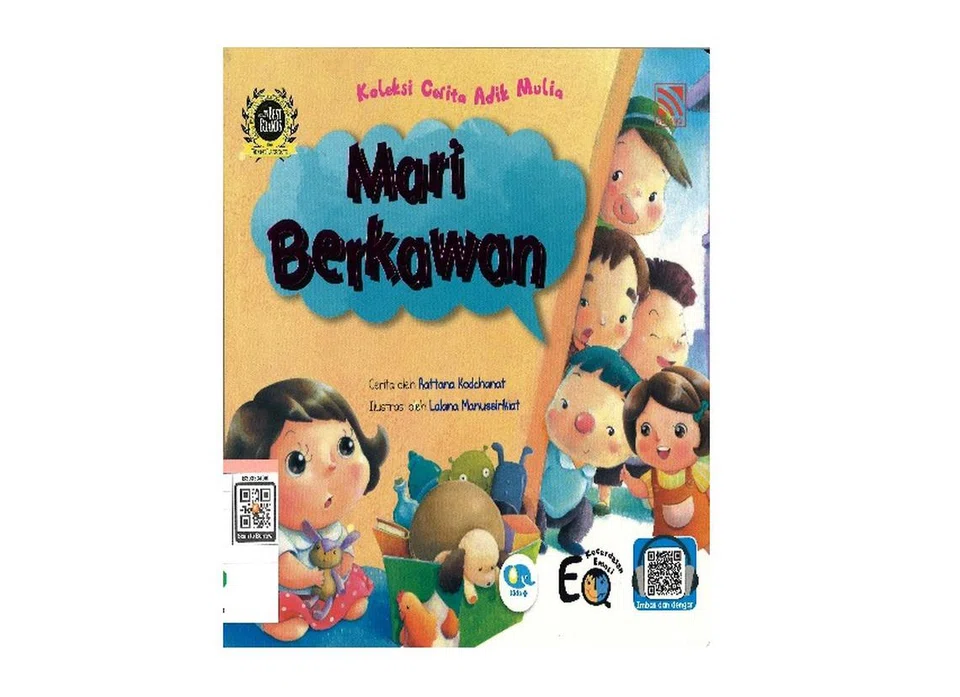 Mari Berkawan
Buku bergambar ini mengisahkan tentang seorang kanak-kanak perempuan yang berasa takut pada hari pertama ke tadika, namun pada masa yang sama juga berasa teruja untuk berkawan.
Nombor Panggilan: J P KOD