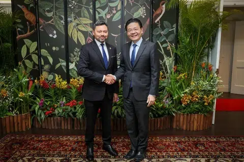 Lawrence Wong, Brunei, hubungan pertahanan, Singapura
