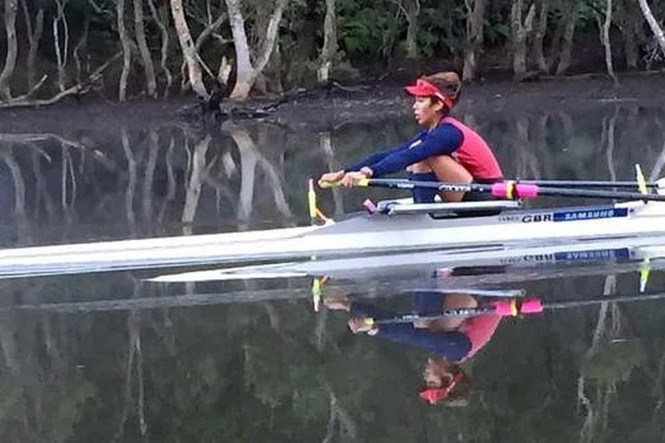 GIGIH BERLATIH: Saiyidah Aisyah kini gigih berlatih di Sydney. - Foto ALAN BENNETT