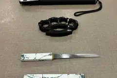 Muhammad Idris Musbah, 36 tahun, yang dikenakan 11 pertuduhan baru pada 30 Mei, didapati memiliki sebatang baton, pisau poket dan buku lima. 