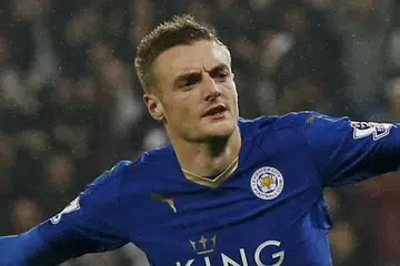SENANGI SEMANGAT LEICESTER: Jamie Vardy terharu dengan kepercayaan yang diberi kepadanya oleh Leicester. - Foto REUTERS