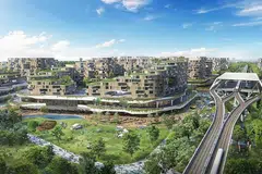 BANDAR TENGAH: Pemerintah akan melancarkan kumpulan pertama flat di bandar baru Tengah yang direka sebagai Forest City atau Bandar Hutan. - Foto HDB