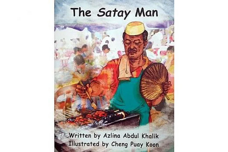 TEMA BERBILANG BUDAYA: Dua buku yang ditulis oleh Cik Azlina bertajuk Can I Help You? dan The Satay Man membawa tema sambutan perayaan dan makanan tempatan