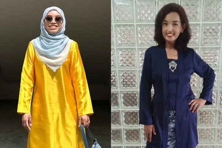 fesyen raya terpakai, busana raya lama, fesyen mampan, illydea ishak, nur sab’rina nordin