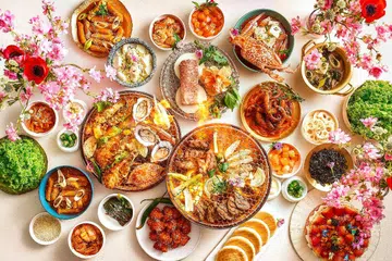 Parkroyal Collection, Peppermint, bufet, makanan Korea