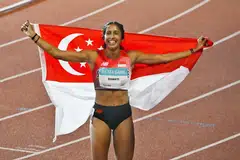 Shanti Pereira, emas 100 meter, Sukan SEA