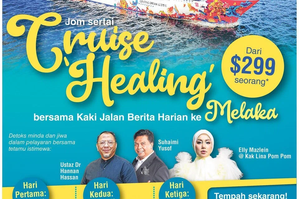 pelayaran, BH, Melaka, healing, kak lina pom pom, suhaimi yusof  